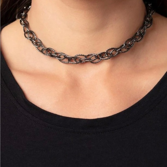 If I Only Had a CHAIN - Black Necklace - Picture 1 of 3